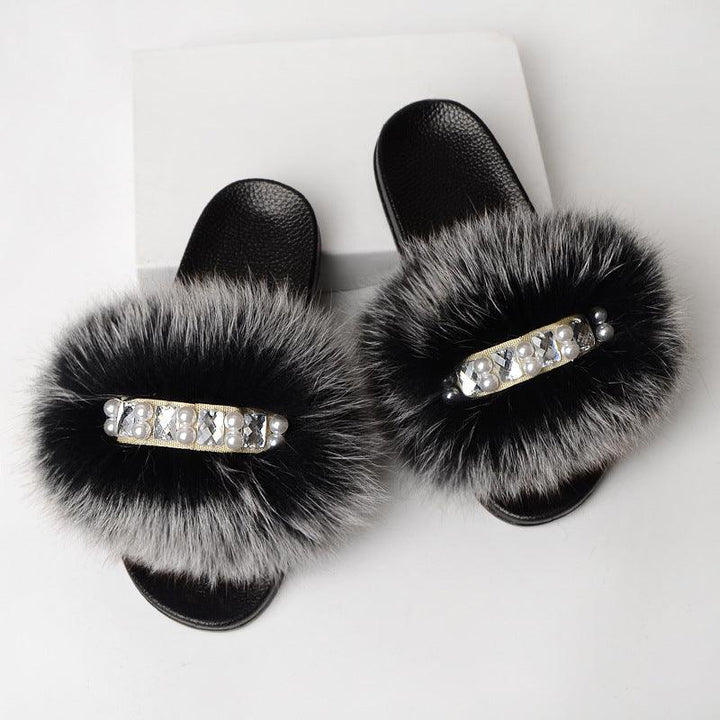 Fashion Simple Ladies Wool Slippers - MRSLM