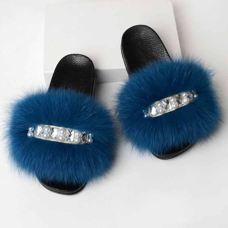 Fashion Simple Ladies Wool Slippers - MRSLM