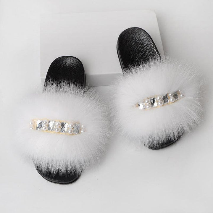 Fashion Simple Ladies Wool Slippers - MRSLM