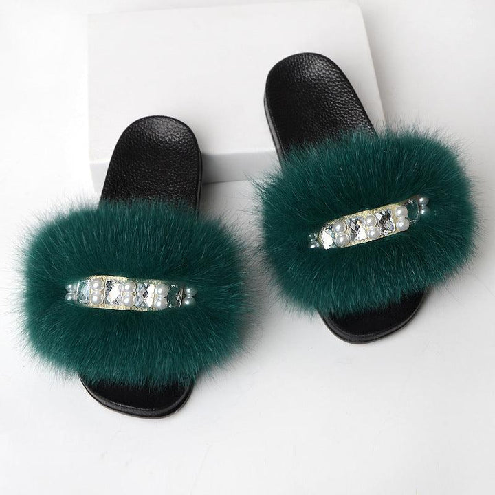 Fashion Simple Ladies Wool Slippers - MRSLM