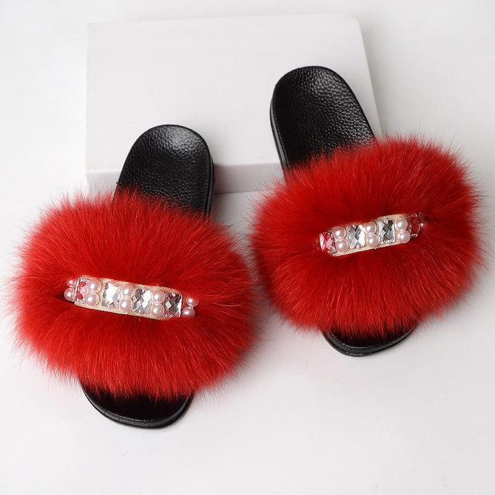 Fashion Simple Ladies Wool Slippers - MRSLM