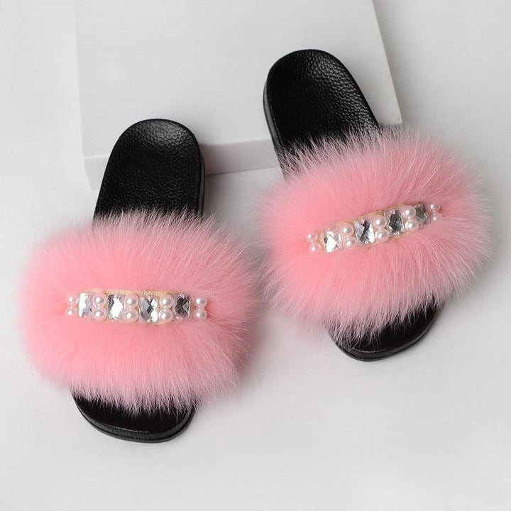 Fashion Simple Ladies Wool Slippers - MRSLM