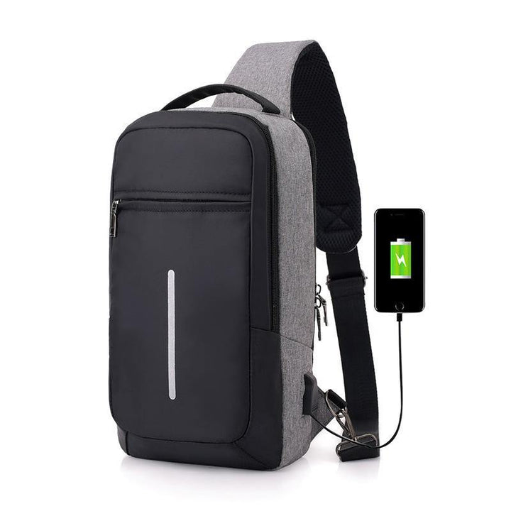 Anti-theft USB charging chest bag with you - MRSLM