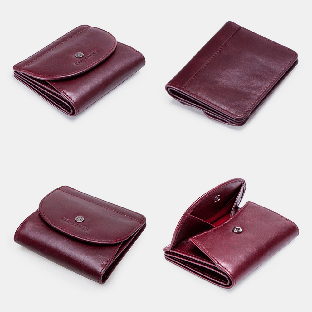 Women Genuine Leather Card Holder Coin Bag Wallet - MRSLM