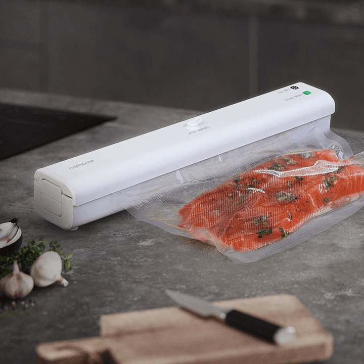 Automatic Vacuum Sealer from Xiaomi Youpin Packer Vacuum Air Sealing Packing Machine Plastic Bags Package for Food Preservation Dry Wet Food Non-Original - MRSLM