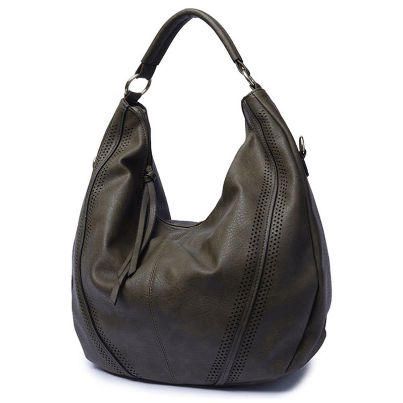 Women Pu Leather Vintage Handbag Shoulder Bag - MRSLM