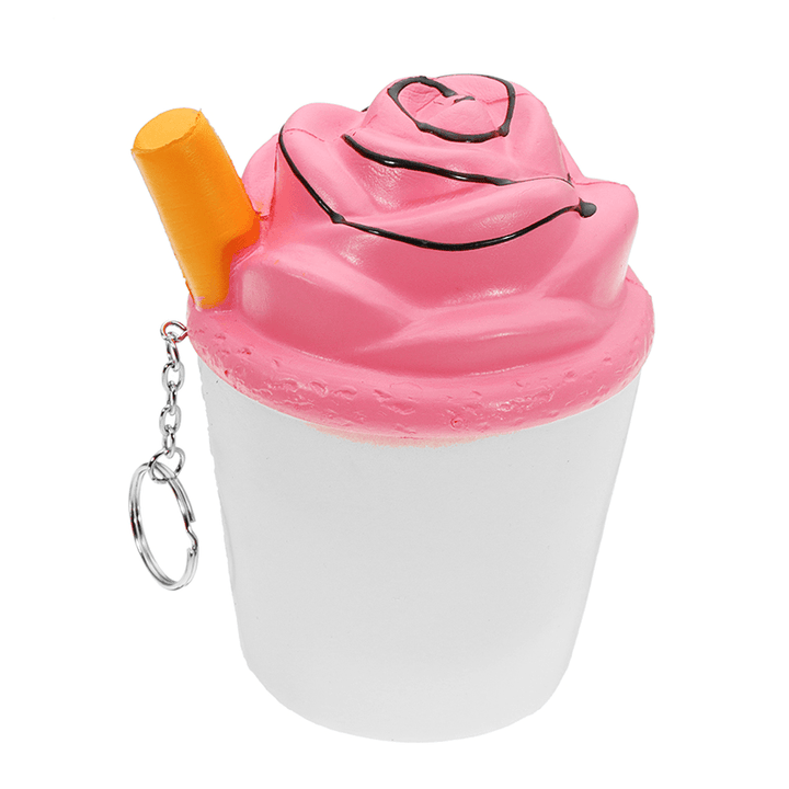 Ice Cream Tea Cup Squishy Kawaii Squeeze Toy 10Cm Sweet Slow Rising for Girls - MRSLM