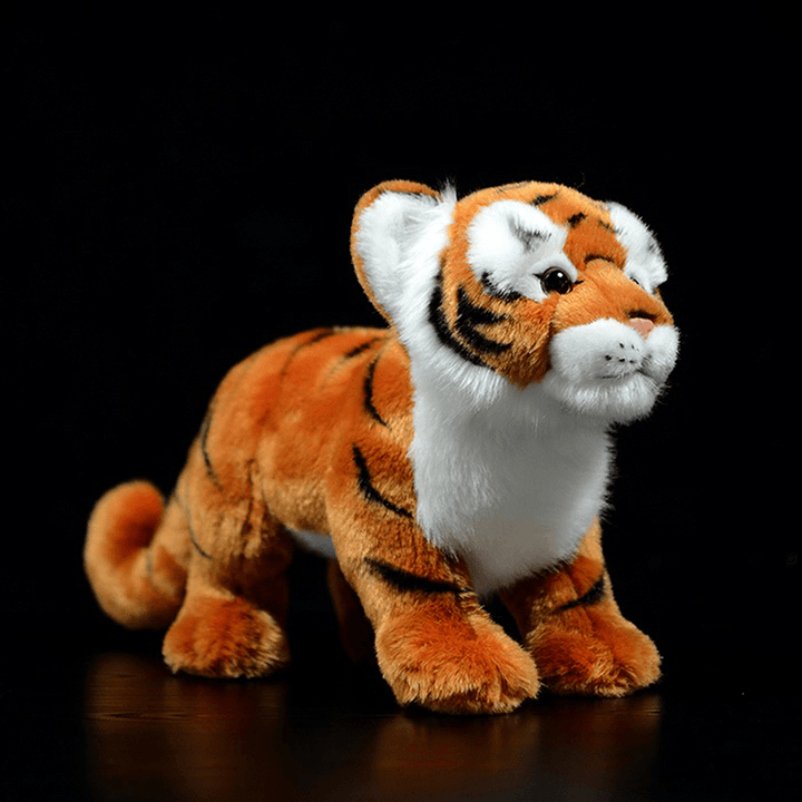 Simulation Standing Tiger Plush Toy White Cute - MRSLM