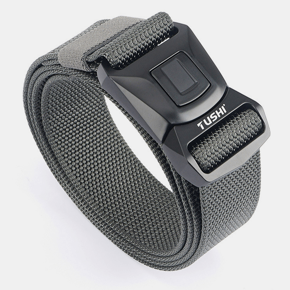 Men Nylon Quick Release Insert-Buckle 125Cm Breathable Quick-Drying Outdoor Safety Belt Training Tactics Belt - MRSLM