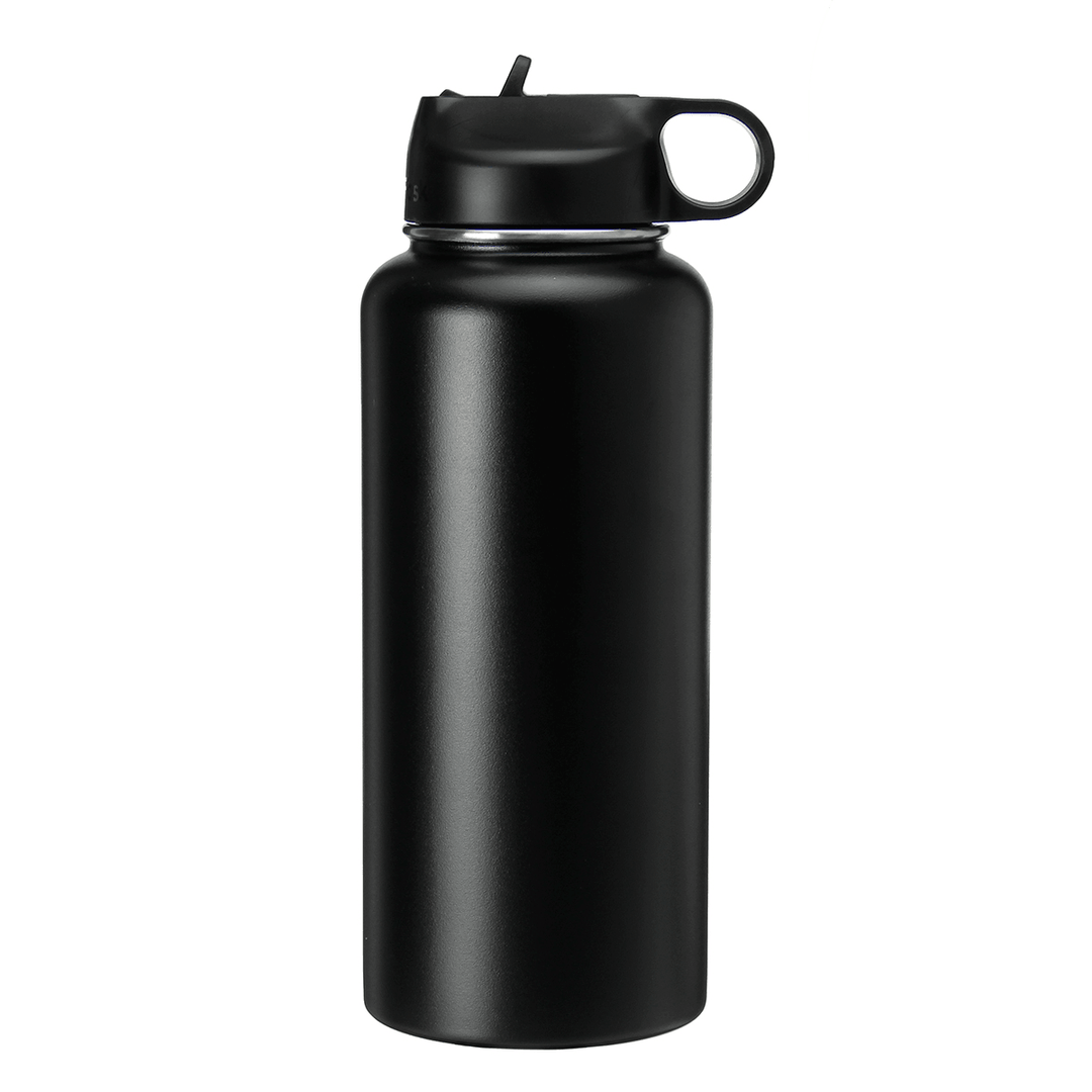 Women 946ML Portable Stainless Steel Thermos Vacuum Cup Outdoor Camping Traveling Water Bottle 32 Ounce Men Sports Water Cup - MRSLM