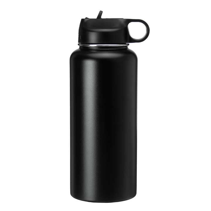 Women 946ML Portable Stainless Steel Thermos Vacuum Cup Outdoor Camping Traveling Water Bottle 32 Ounce Men Sports Water Cup - MRSLM