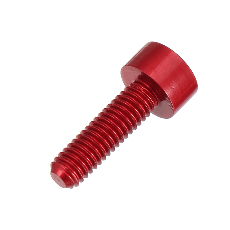 Suleve™ M3AH2 10Pcs M3X10Mm Hex Socket Cap Head Screws 7075 Aluminum Alloy Red - MRSLM