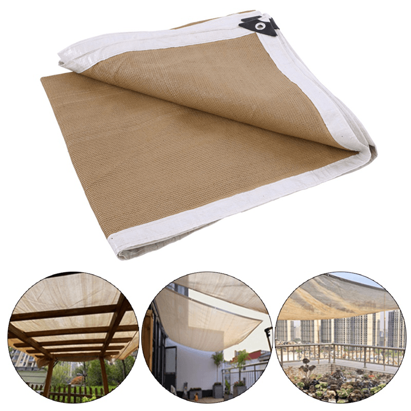 Ipree® Anti-Uv Sun Shade 100GSM Outdoor Awnings Sun Shelter Rectangle Garden Pool Tent Sunshade - MRSLM