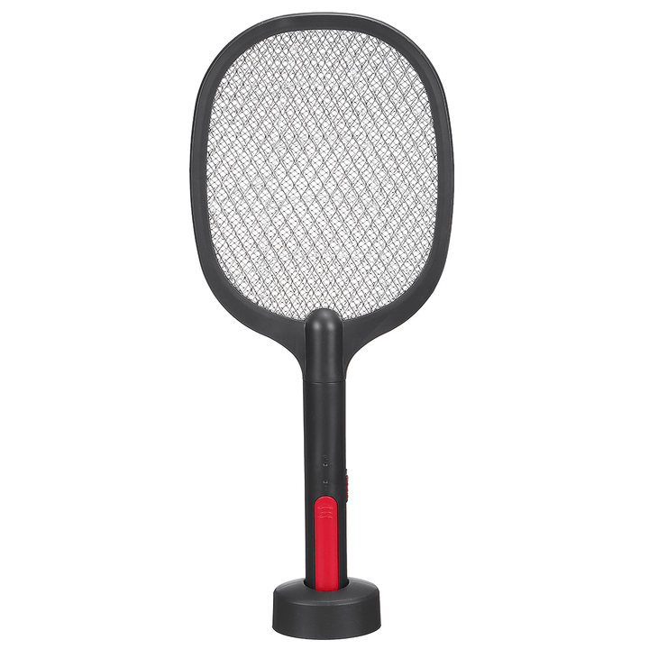 1200Mah 5V 2W Electronic Mosquito Swatter 368NM UV Light Fly Swatter with Light USB Charging Three-Layer Grid Fly Swatter - MRSLM