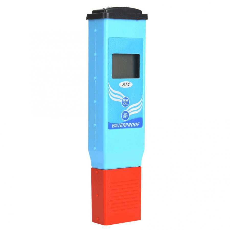 Digital PH Meter Waterproof Ph/Temperature Tester Water Quality Test with Dual Level LCD Display - MRSLM