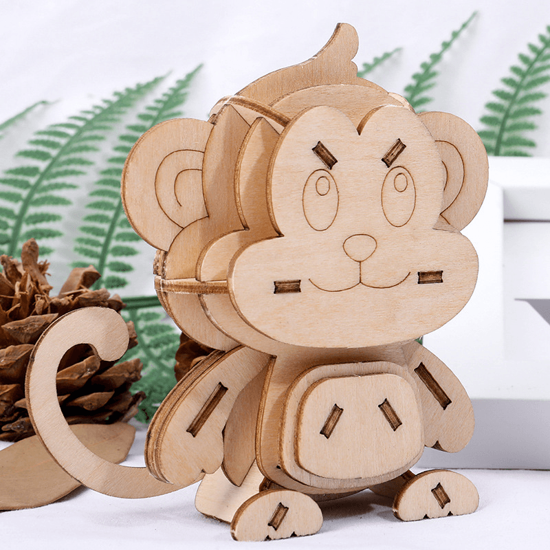 Children'S DIY Wooden Toys, Wooden Toy Models, Three-Dimensional Puzzles, Assembling Insect Models - MRSLM