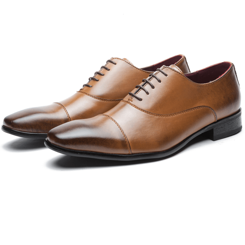 Men Genuine Leather Dress Shoes - MRSLM