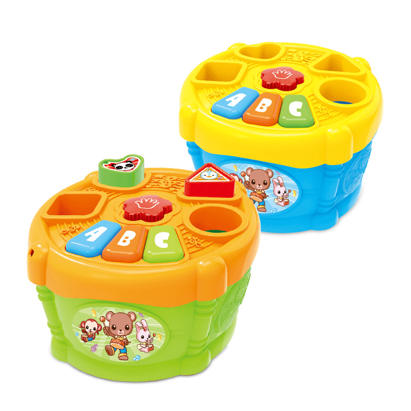 Children'S Storage Geometric Acousto-Optic Toy Drum - MRSLM