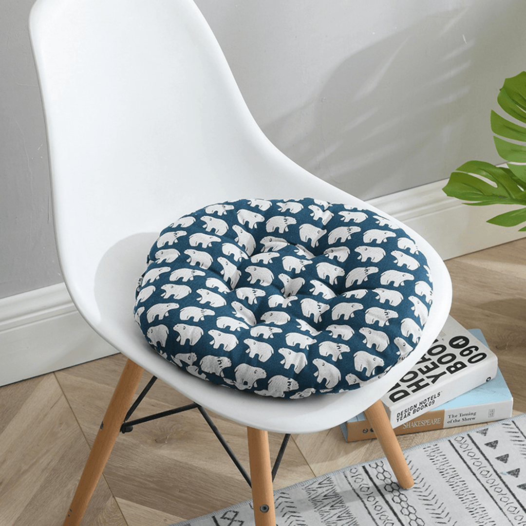 45*45Cm round Chair Seat Back Cushions Pad Sofa Pillow Home Office Decorations - MRSLM