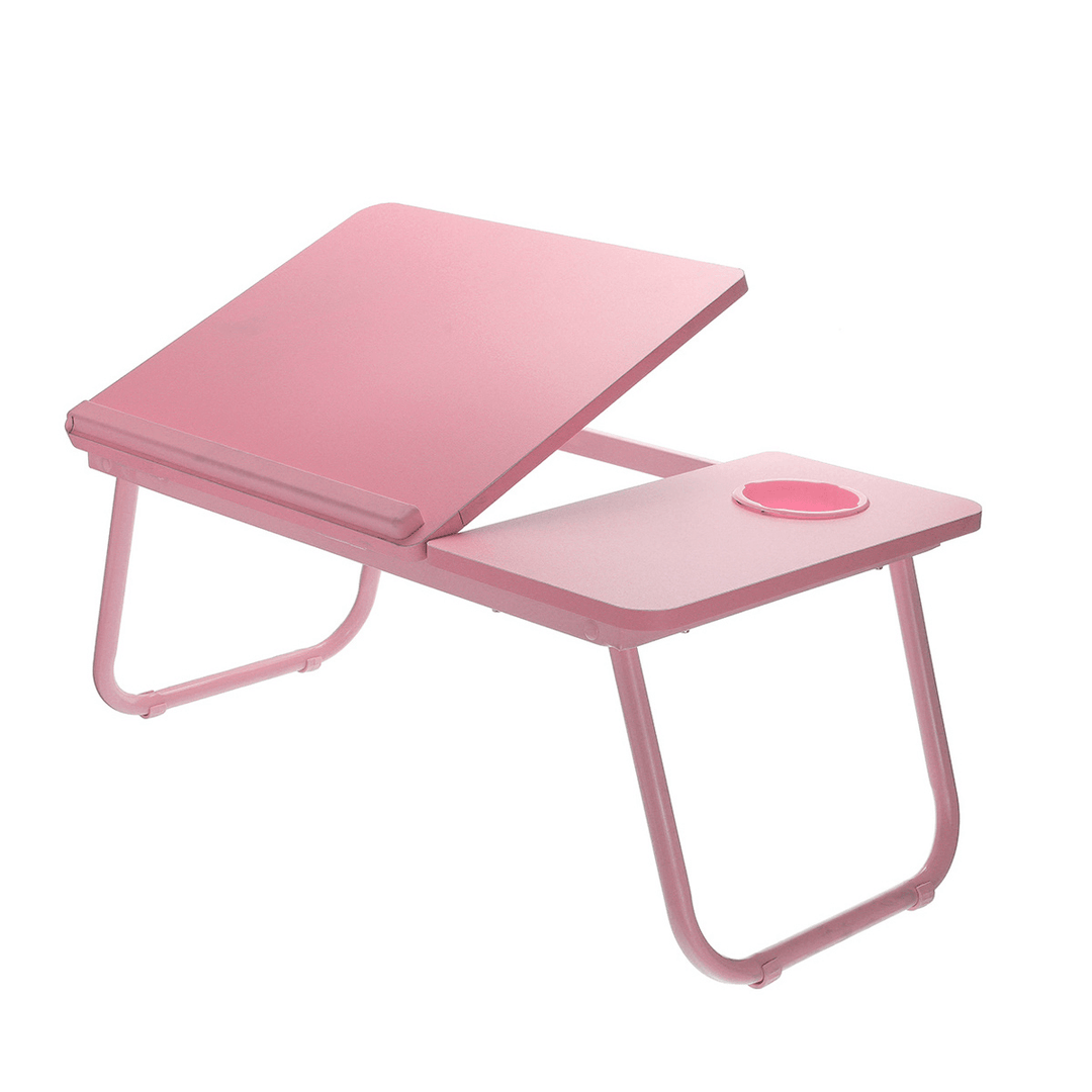 55*32Cm Enlarge Foldable Adjustable with Cup Hole Density Board Computer Laptop Desk Table TV Bed Computer Mackbook Desktop Holder - MRSLM