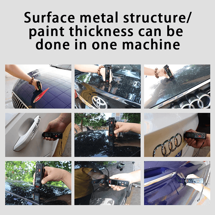 R&D ET330+ZN Car Paint Thickness Gauge Portable Coating Thickness Gauge for Car 0-1500Um Fe & Nfe Coating Tester Meter - MRSLM