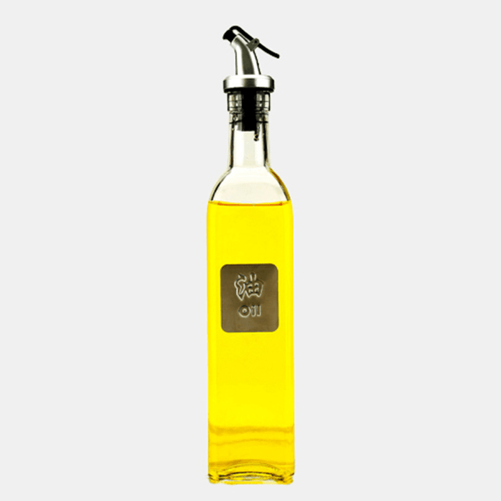 1Pc Glass Sauce Vinegar Oil Bottle Oil Dispenser Container Gravy Boats Condiment Seasoning Bottle Olive Oil Dispenser Kitchen - MRSLM