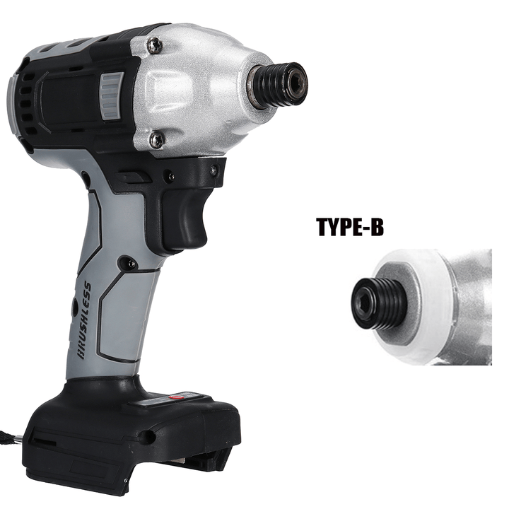 Gray Cordless Brushless Impact Wrench Drill Drive Machine for Makita 18V Battery - MRSLM