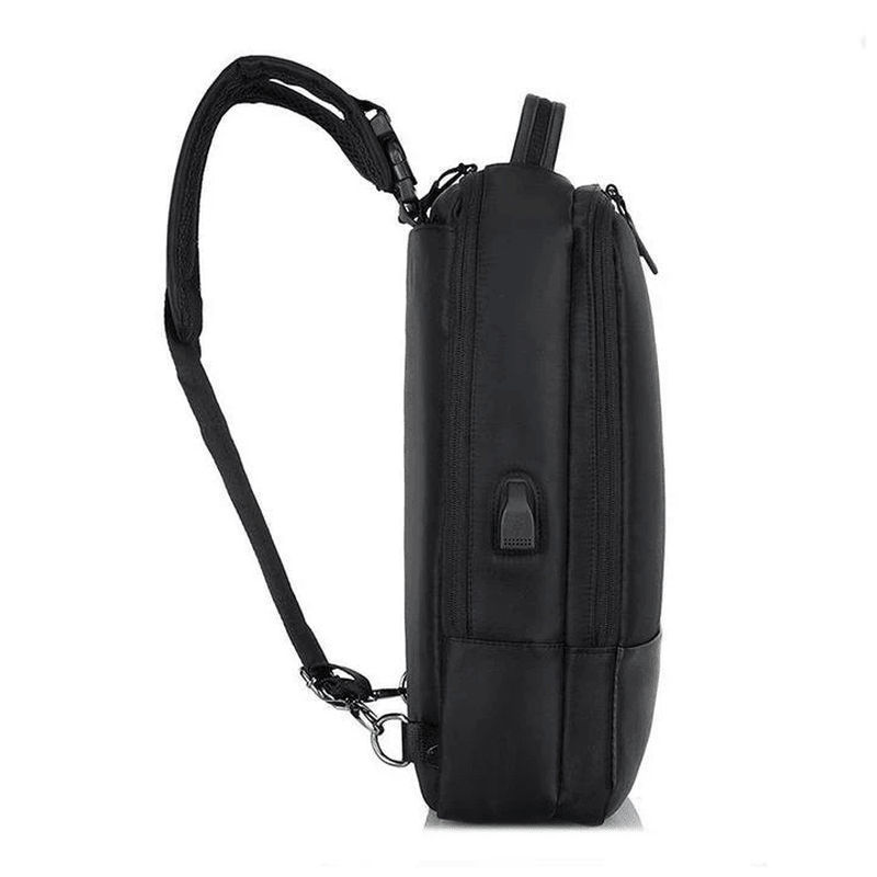 Men New Multifunctional Backpack Shoulder Bag Business Bag with USB Charging Port - MRSLM