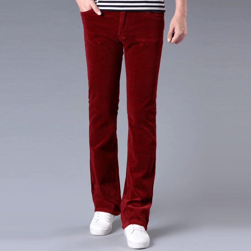 Korean Style Stretch Slim Flared Pants - MRSLM