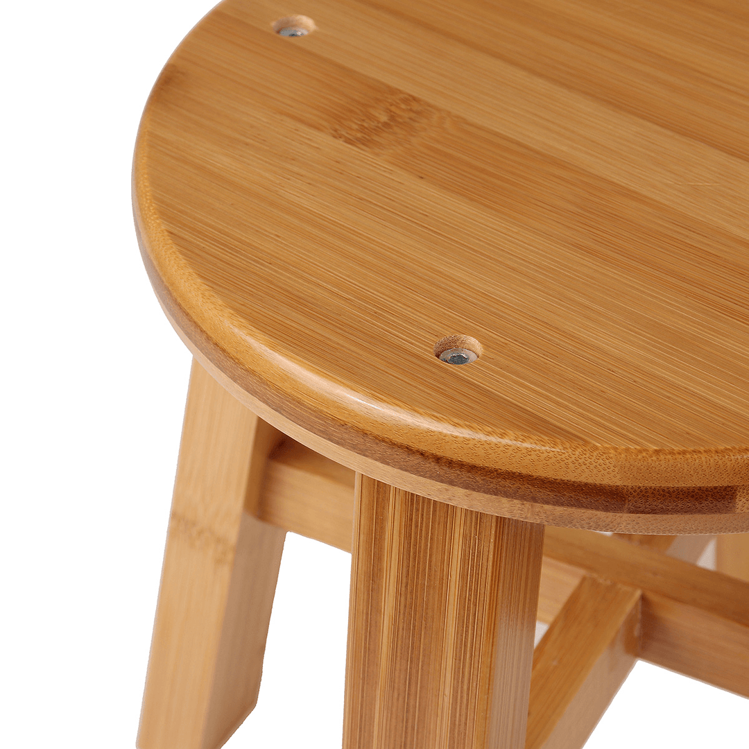 Circular Solid Wooden Stool Small Bench Sofa Tea Table Chair Shoe Bench Stool for Children'S Adult Stool Living Room - MRSLM