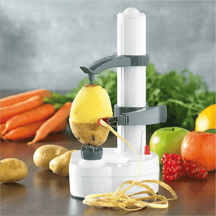 Automatic Peeler Fruit Potato Peeler Kitchen Vegetable Tools Pear Peel Corer Slicing Cutter Machine Peeled Creative Supplies with EU Plug - MRSLM