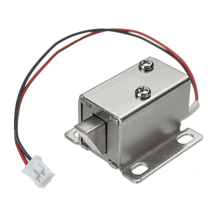 12V DC 0.43A Cabinet Electric Lock Assembly Solenoid Drawer Door Lock 27X29X18Mm - MRSLM