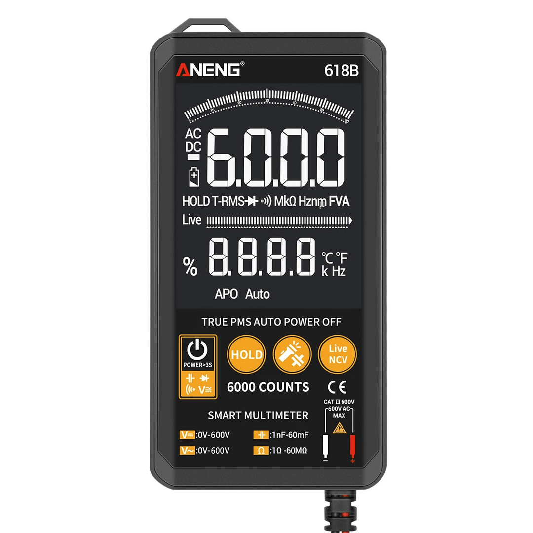 ANENG Smart Touch Digital Multimeter LCD Ohmmeter Auto Tester Voltmeter RMS - MRSLM