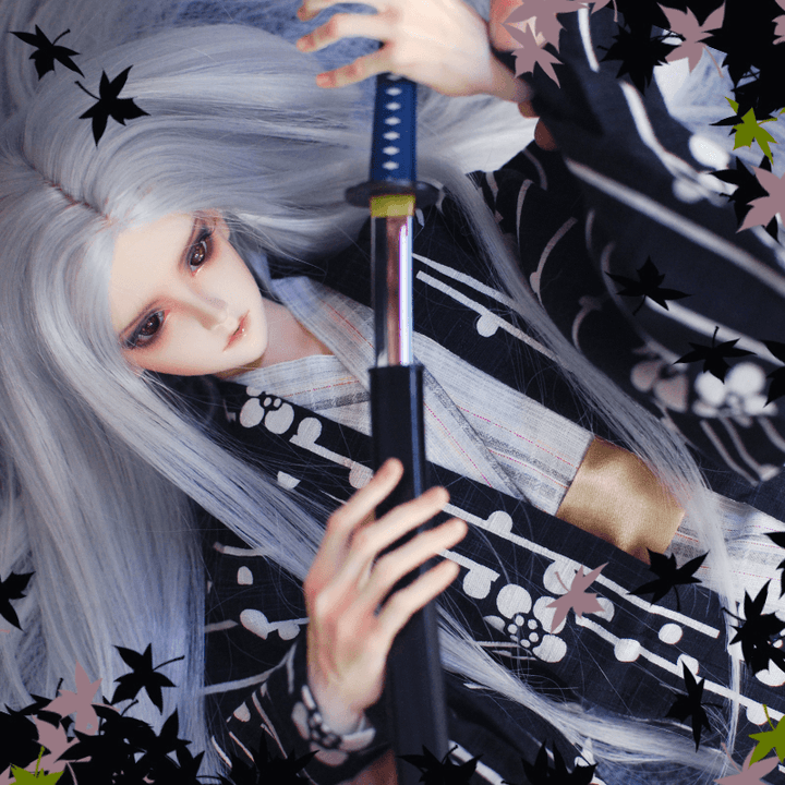 BJD Sword Japanese Sword Model Uncle 3 Points BJD Kimono Accessories - MRSLM