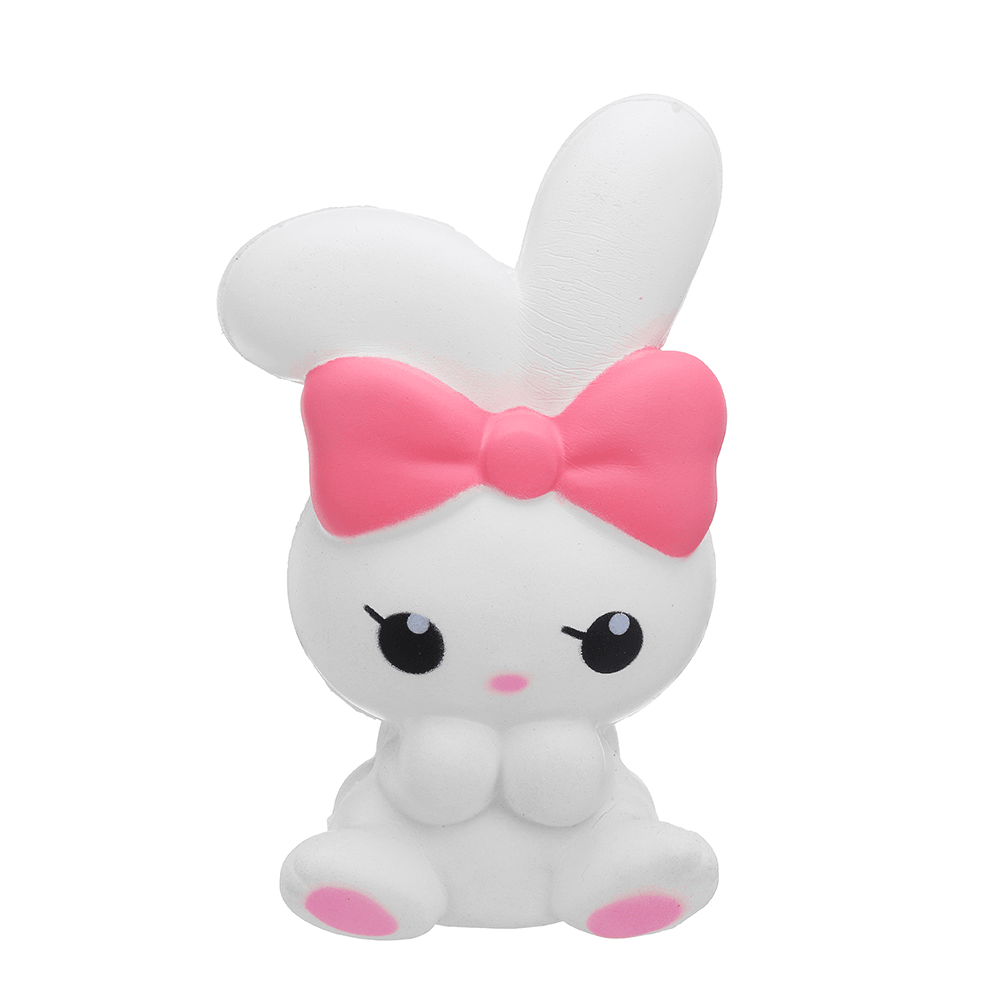 Jumbo Bowknot Rabbit Squishy Slow Rising House Play Toy 8*6*13Cm with Packing Bag - MRSLM