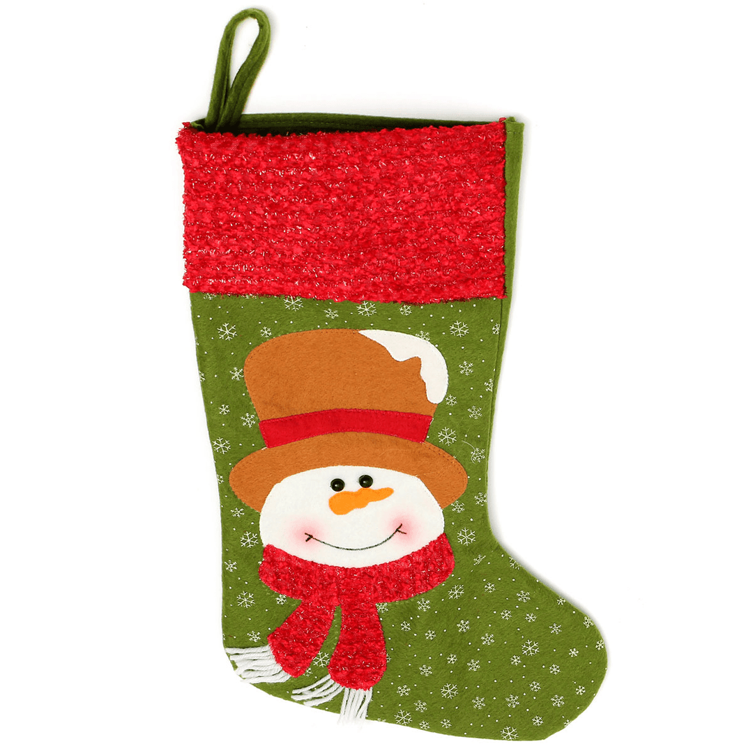 Christmas Santa Clau Snowman Elk Stockings Hanging Gift Bag Christmas Party Deocration - MRSLM