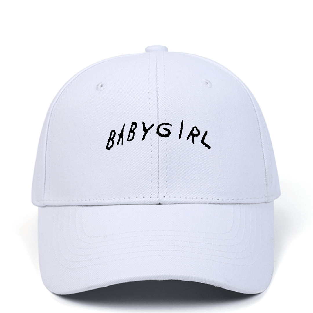 BABYGIRL Letter Embroidered Baseball Cap Spring New Product Cap Outdoor Sports Sun Visor - MRSLM