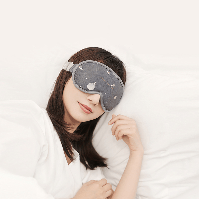 Smart Eye Patch Breathable Sleep USB Rechargeable 5 Massage Modes 3 Temperature Adjustment Modes Travel Office Eye Mask - MRSLM