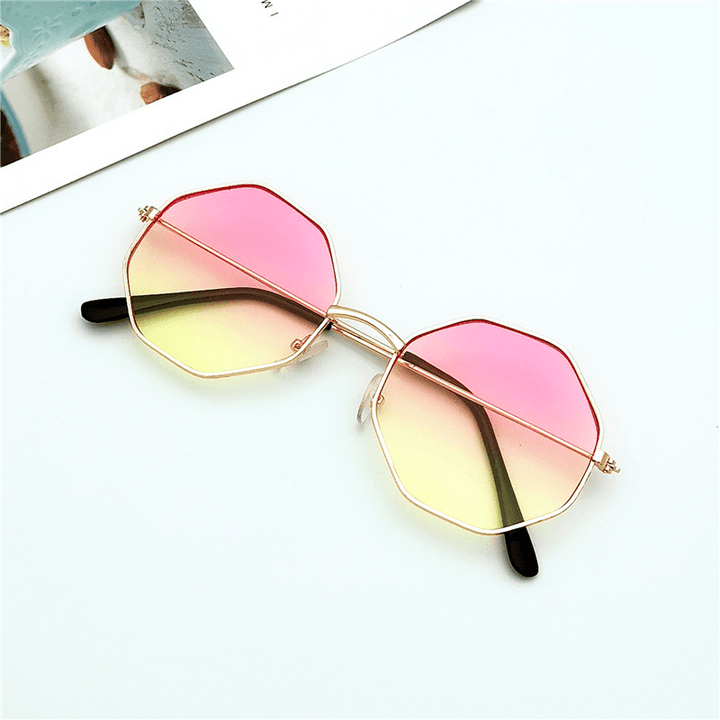 Round Irregular Girl Line Ins Ocean Film Sunglasses Female Sunglasses Men'S Korean Style Trend - MRSLM