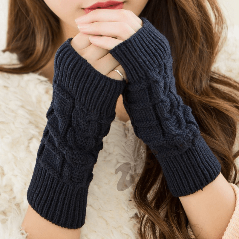 Warm Knit Fingerless Gloves - MRSLM