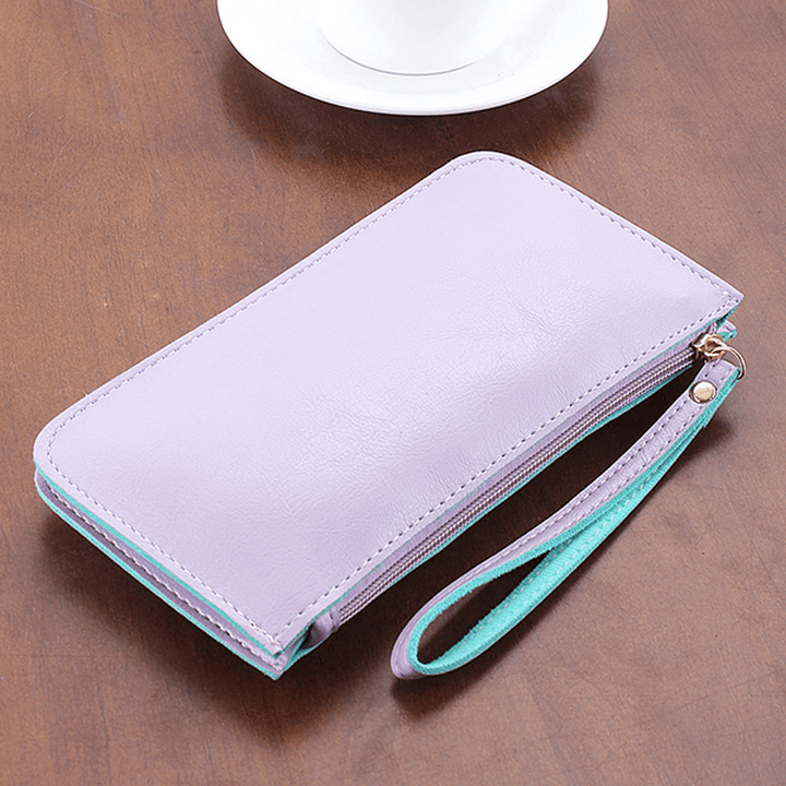 Women Ultrathin Card Holder Wallets Purse Wristlet Wallet - MRSLM