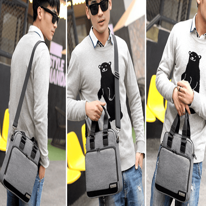 Men Anti-Theft Backpack Handbag Shoulder Bag Laptop Notebook Bag Outdoor Traveing Crossbody Bag - MRSLM