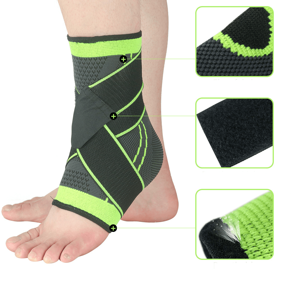 SKDK Nylon Breathable Ankle Support Warmer Sports Gym Ankle Protection Fitness Gear - MRSLM