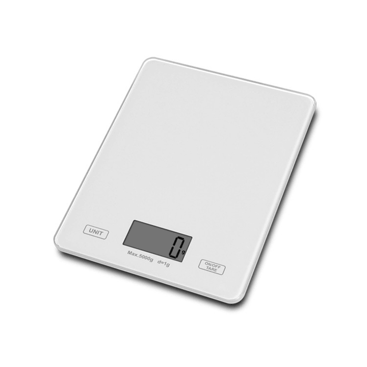 DIGOO DG-TGK1 Digital Kitchen Toughened Glass Scale 1G/5Kg Food Scale Ultra Slim Tempered Glass LCD Display Kitchen Baking Mesuring Tool - MRSLM