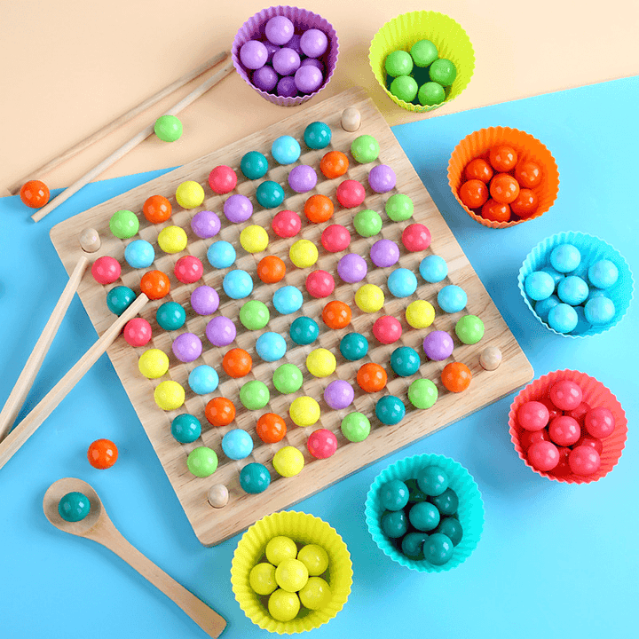 Color Bead Xiaoxiaole Wooden Children'S Educational Toys - MRSLM