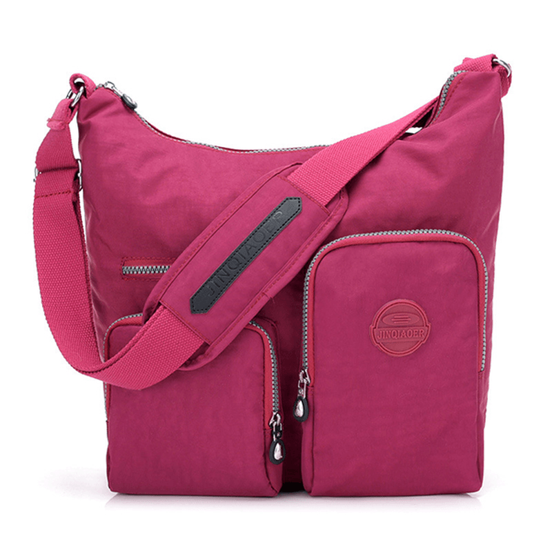 Women Nylon Leisure Waterproof Shoulder Bag Crossbody Bag - MRSLM