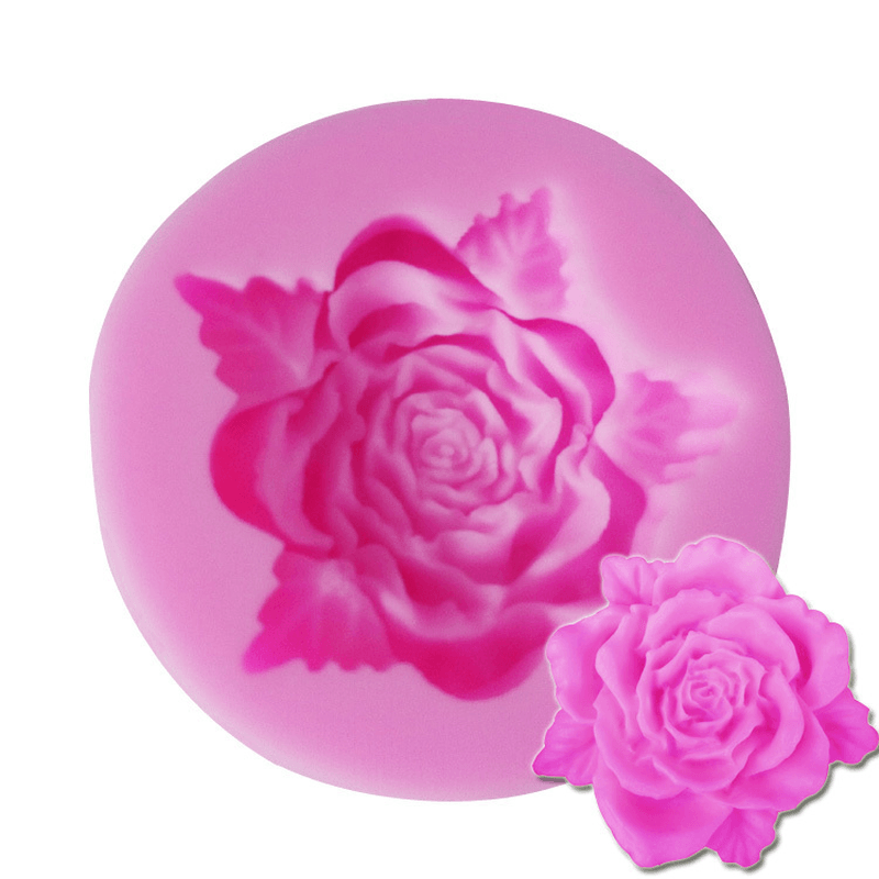 Silicon Fondant Mold 3D Mini Rose Cake Silicone Mlod Decoration Chocolate Fondant Mould Mold - MRSLM