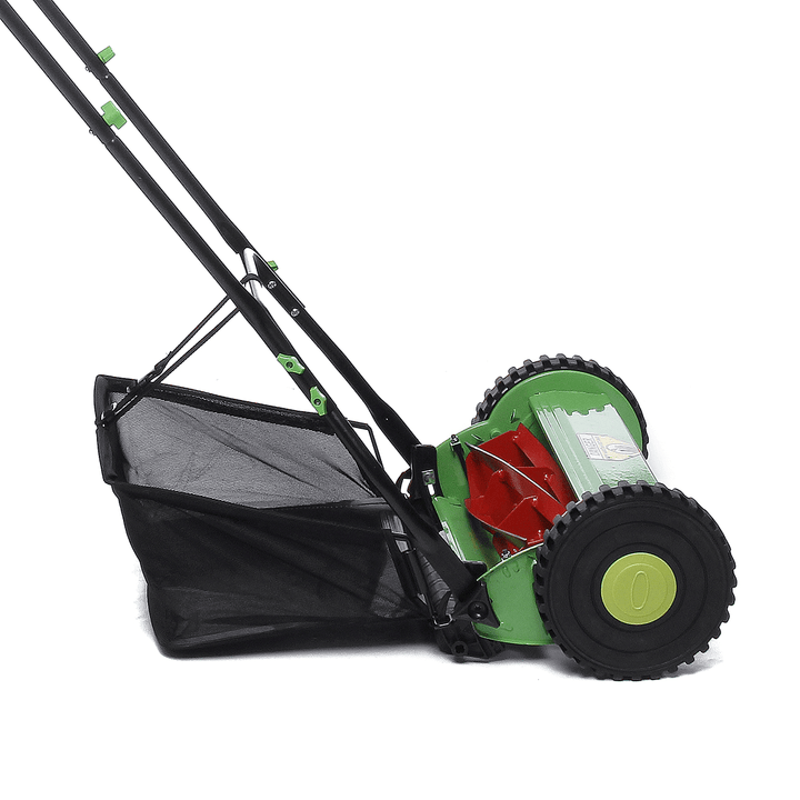 25L Compact Hand Push Lawn Mower Courtyard Home Reel Mower No Power Lawnmower - MRSLM