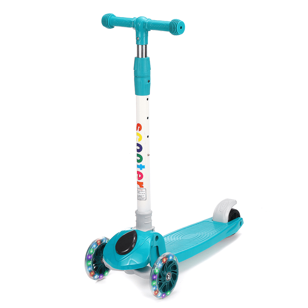 Kid Scooter Adjustable Height with 3 Luminous Wheel for 2-7 Years Old Children Gift - MRSLM