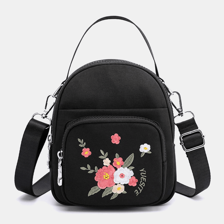 Women Fashion Embroidery Shoulder Bag Crossbody Bag - MRSLM